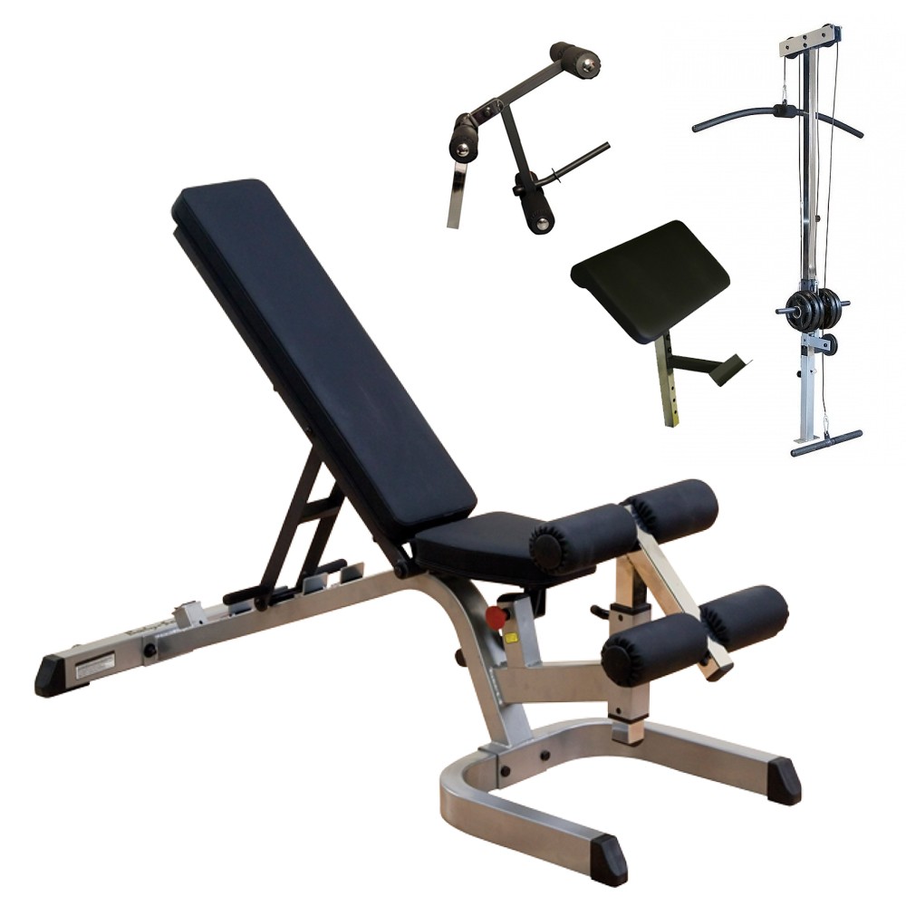 Body-Solid Univerzális pad + Scott pad + Lábgép + Hátgép (GFID71+GPCA1+GLDA3+GLRA81) Body-Solid Univerzális pad + Scott pad + Lábgép + Hátgép (GFID71+GPCA1+GLDA3+GLRA81)