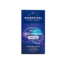 Nordvital B12-vitamin 1000mcg 60 db vegán kapszula