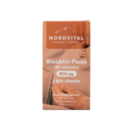 Nordvital B9(folát)-vitamin 800 mcg 60 dbkapszula 
