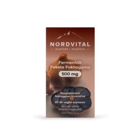 Nordvital Fermentált Fekete Fokhagyma 500 mg 60db