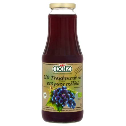 Pölz BIO Pirosszőlőlé 100%, 1L - DRS