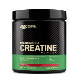   Optimum Nutrition Micronised Creatine Powder 247.5g Fruit Punch