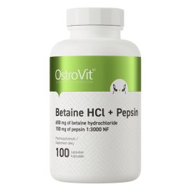 OstroVit Betaine HCl + Pepsin 100 kapszula