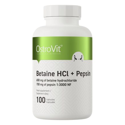 OstroVit Betaine HCl + Pepsin 100 kapszula