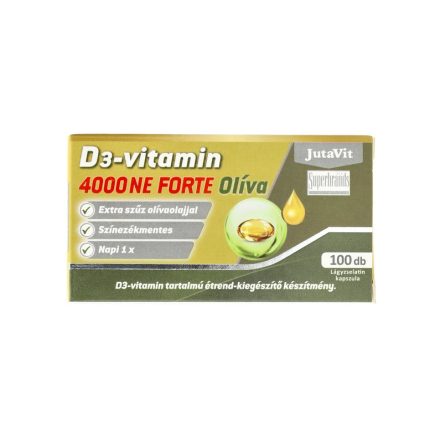 JutaVit D3-vitamin 3000NE Olíva 100 kapszula