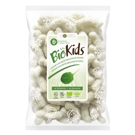 Boris McGregor BIO BioKids Extrudált kukorica snack spenótos 55g