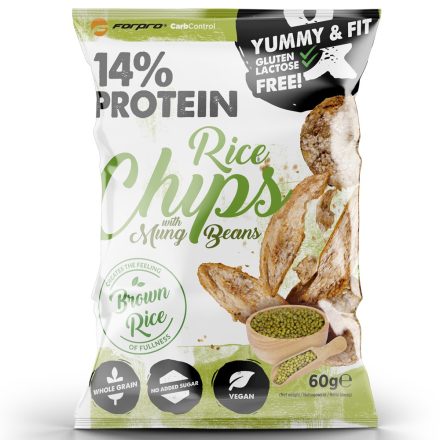 FORPRO Brown Rice Chips With Mung Beans 60g (mungobabbal)