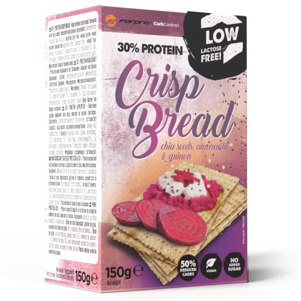FORPRO 30% Protein Crisp Bread Chia Seeds, Amaranth & Guinoa 10x150g