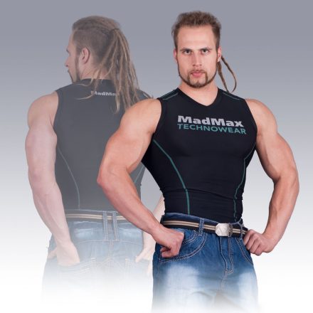 MADMAX Compression Sleveless Top Blue ujjatlan felső