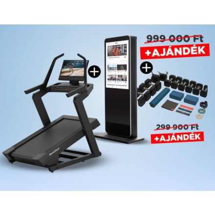 NordicTrack Elite X24 Incline Trainer futópad + AJÁNDÉK tükrös edzőgép szett