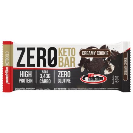PRONUTRITION BARR ZERO KETO CREAMY COOKIE 50g