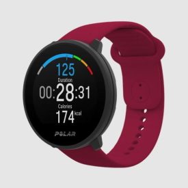 POLAR UNITE piros pulzusmérő óra S-L méretben