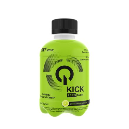 Qnt kick (focus & power) lemon-lime zero sugar 250 ml