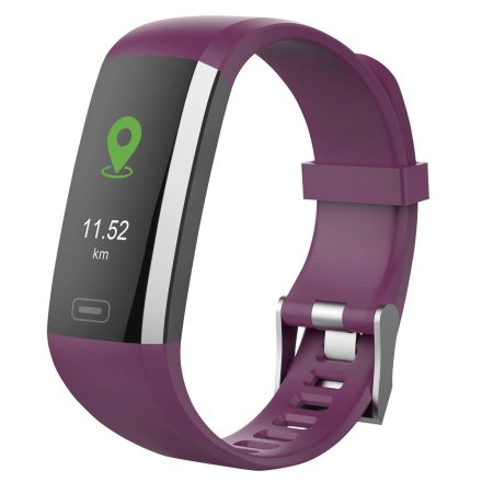 SWISSTONE SW 600 HR Purple aktivitásmérő pulzus, vérnyomás és vér oxigén méréssel