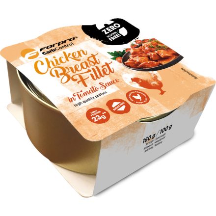 Forpro Chicken Breast Fillet in Tomato sauce - főtt csirkemell filé