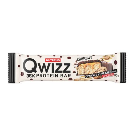 NUTREND QWIZZ Protein Bar 60g Cookies&Cream (12pcs)