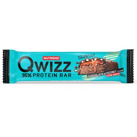 NUTREND QWIZZ Protein Bar 60g Chocolate+Coconut