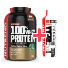 NUTREND 100% Whey Protein 2250g Vanilla + ajándék BCAA 1l