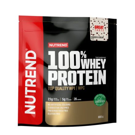 NUTREND 100% Whey Protein 800g Cookies & Cream