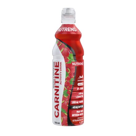 NUTREND Carnitine Drink Koffeinnel - Strawberry & Mint (szénsavas)