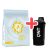 QNT Light Digest Whey Protein 500g Banana + QNT Shaker IT'S ON 600ml Black Smoke