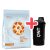 QNT Light Digest Whey Protein 500g Salted Caramel + QNT Shaker IT'S ON 600ml Black Smoke