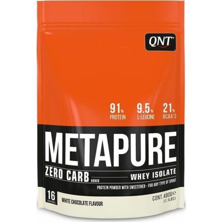 QNT METAPURE Zero Carb Whey Isolate 480g White Chocolate