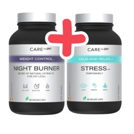   QNT CARE Night Burner 90 kapszula + AJÁNDÉK QNT CARE Stress (Calm & Relax) Vegan 90 kapszula