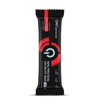 QNT METAPURE 40% Protein Crunchy Bar 65g Creamy Strawberry 