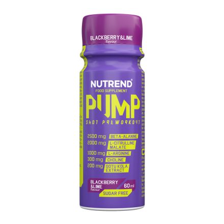 NUTREND PUMP Shot, 60ml, blackberry+lime