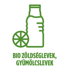 Bio zöldség-, gyümölcslevek