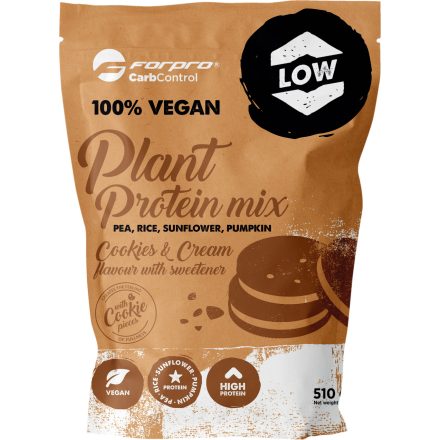 FORPRO 100% Vegan Plant Protein Mix 510g Cookies&Cream