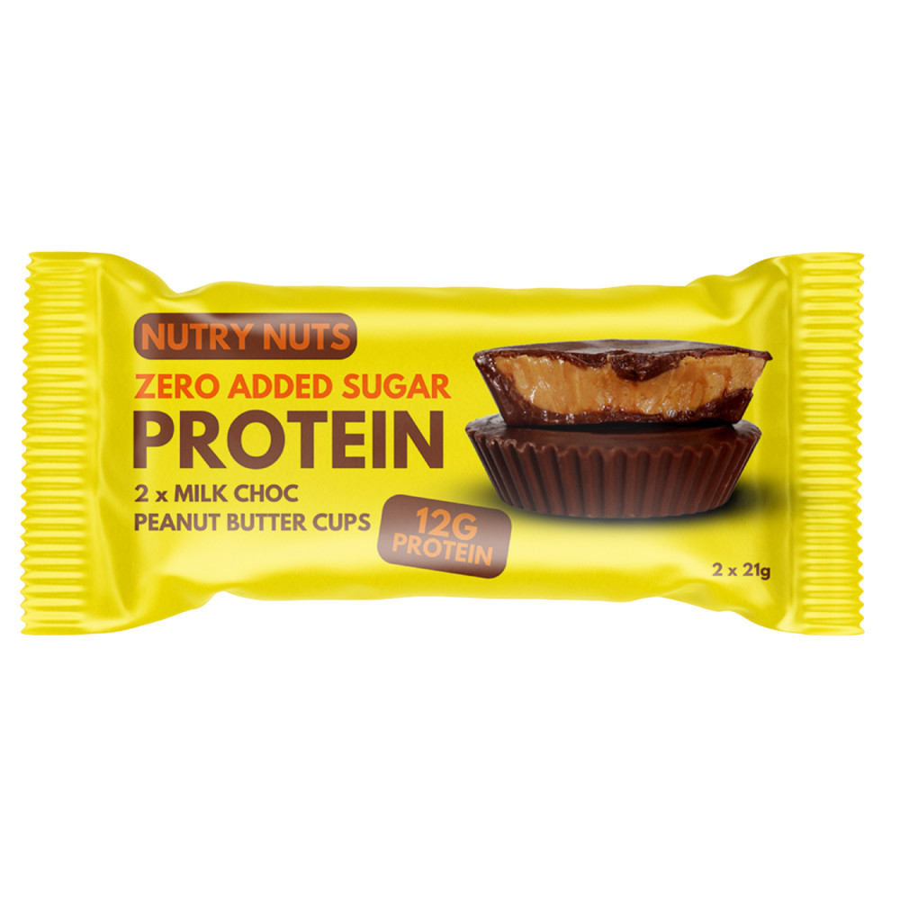 Image of NUTRY NUTS Protein Peanut Butter Cups - Milk Choc 42g