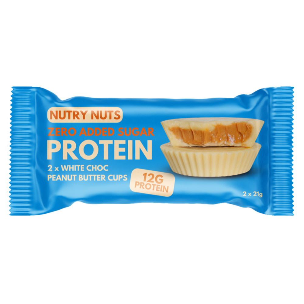 Image of NUTRY NUTS Protein Peanut Butter Cups - White Choc 42g