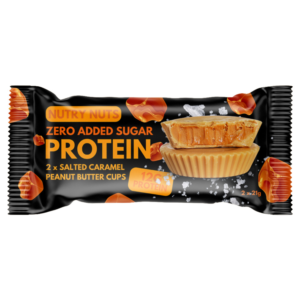 Image of NUTRY NUTS Protein Peanut Butter Cups - Salted Caramel 42g