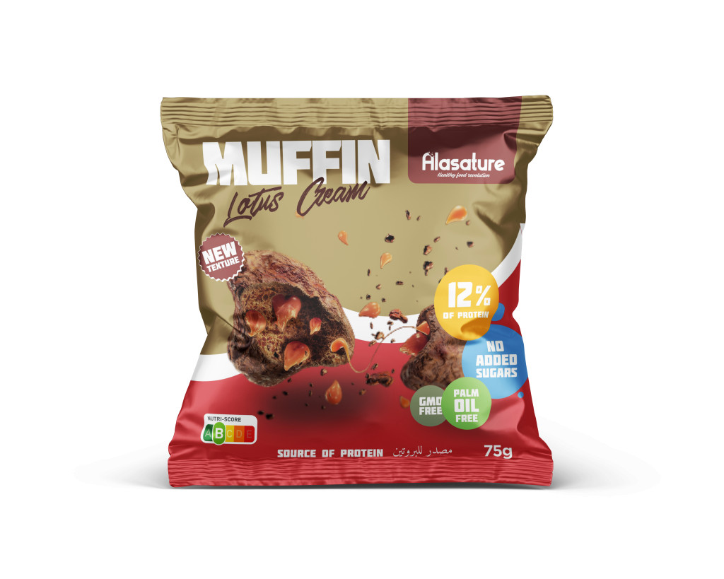 Image of ALASATURE Protein Muffin 75 g Lotus Cream